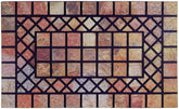 Chichic Welcome Door Mat with front door entrance design traps dirt at the entry.