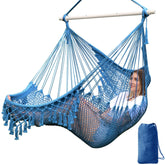 Chihee hammock chair cotton rope weave for cozy indoor lounging and gentle sway.