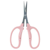 Chikamasa B-500SRFP curved pink scissors for precise pruning and ergonomic comfort.