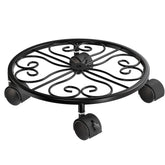 Chinpakden plant stand base with wheels enables easy moves and floor protection.