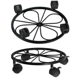 Chinpakden two-pack plant caddy with wheels for easy relocation of heavy pots.