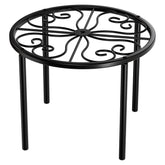 Chinpakden plant stand with sturdy base elevates plants off the floor