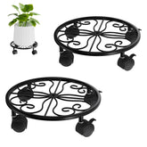 Chinpakden plant stand wheels enabling easy mobility for large pots indoors.