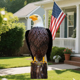 chisheen bald eagle outdoor metal statue for durable garden decor