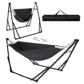 Chloraeon 2in1 hammock swing stand for teens, showing versatile lounging