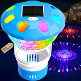 ChlorBlu2026 solar chlorine floater glows in daylight for easy pool disinfection.