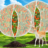 CHNENOMME 6ft-6ft fruit netting covers plants to deter pests and birds.