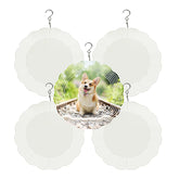 CHONOVO 8-inch sublimation wind spinner blank for DIY outdoor decor.