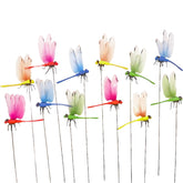 CHOUYUHE dragonfly garden stake blue enhances color and whimsy in any yard