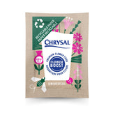 Chrysal recyclable paper flower food packets shown in packaging for easy storage.