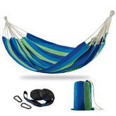 CHULIM Brazilian Double Hammock bed 240x160 cm in a cozy backyard setup for two