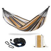 CHULIM Brazilian double hammock in coffee stripe for two relaxing outdoors