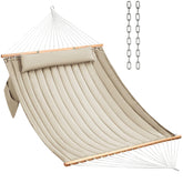 CHULIM double-quilted hammock pillow detail for supportive outdoor lounging.
