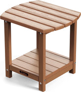 Ciokea Adirondack side table with double-deck design offering extra outdoor storage space