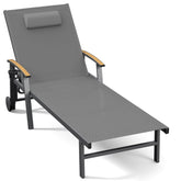 Ciokea outdoor lounge chair with pillow for reading or napping