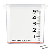 Circrane 5-inch waterfall rain gauge with bracket for steady outdoor readings.