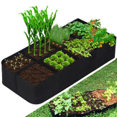 CJGQ fabric raised garden bed full setup ready to grow vegetables