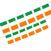 Ckexin Ireland flags banner, 33ft long with 30 flags, ideal for large spaces.