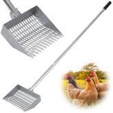 CKLT Chicken Poop Scooper with spring steel head for durable coop cleaning
