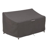 Classic Accessories Ravenna loveseat cover side view for all-season protection