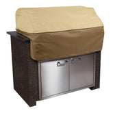 Classic Accessories Veranda grill-top cover shows secure 45-inch island fit and protection