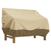 Classic Accessories Veranda 76-Inch Sofa Cover on sofa for all-weather protection
