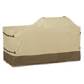 Classic Accessories Veranda fabric-top close-up showing water-repellent coating for rainy days.