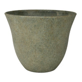 Classic Home & Garden Honeysuckle resin planter with fossil finish; stylish outdoor or indoor display.