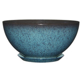 Classic Home and Garden Rosie planter indigo speckle with 10-inch diameter for indoor decor.