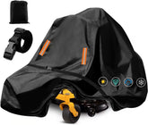 ClawsCover outdoor mower cover protecting a zero-turn mower from rain with durable 600D fabric.