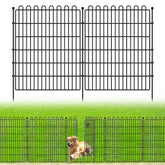CLEASO 10-panel no-dig fence gate assembly shows quick setup for borders