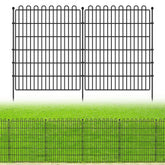 CLEASO 10-panel no-dig garden fence ready for assembly to create a quick border.