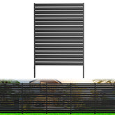 CLEASO no-dig metal privacy fence panel for quick patio privacy