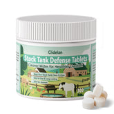 Clidelan Stock Tank Defense Tablets bottle front for clear water