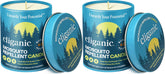 Cliganic mosquito repellent candle two-pack in tin for backyard gatherings