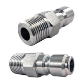 CLIO 3-8 inch male NPT plug in a 2-pack for reliable connections in pressure washers