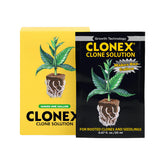 Clonex Clone Solution bottle being poured to nourish seedlings