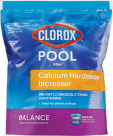 CLOROX Pool&Spa calcium hardness increaser packaging front ready to protect pool surfaces