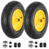 CMOOD 4.80/4.00-8 tire and wheel assembly ready for quick installation.
