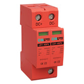 CNLonQcom 2P 40KA surge protector on DIN rail showing sturdy design for easy installation