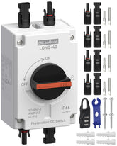 CNLonQcom solar PV disconnect switch front view for rooftop installation