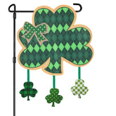 COCHIE St Patrick shamrock flag double-sided for vibrant yard decor.