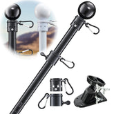 Cogardenshower flag pole outdoor assembly for easy porch display.