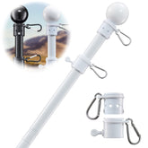 Cogardenshower flagpole assembly demonstrates easy outdoor setup.
