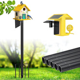 Cogardenshower heavy-duty 103-inch pole for tall, versatile birdhouse mounting.