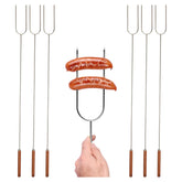 Coghlan's Camp Forks 40-inch wooden handle for safe campfire roasting
