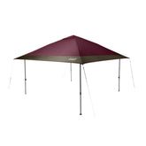 Coleman Oasis canopy setup demonstrates quick one-push assembly for fast shade on the go.
