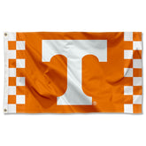 College Flags & Banners Co. Tennessee Volunteers checkerboard flag front view for game-day use