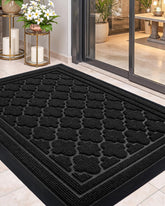 Color&Geometry front door mat close-up texture shows durable construction for all-weather use