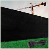ColourTree 6ft-by-50ft black fence screen for durable outdoor privacy.